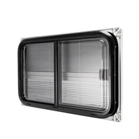 Fenêtre latérale coulissante étanche pour camping-car, caravane, avec moustiquaire pour remorque porte-équipement ou remorque à chevaux