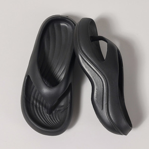 Chanclas Clásicas de Verano, Suaves, Negras y Blancas, Antideslizantes, Unisex, de Color Sólido, con Logotipo Personalizado, Chanclas de Espuma EVA, de Fábrica - Product Image 2