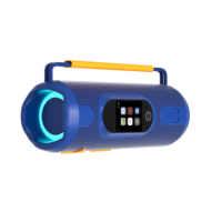 Haut-parleur Bluetooth à écran tactile intelligent, étanche IPX5, portable, sans fil, 20W, stéréo, écran LED, radio FM, USB, AUX