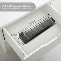 Nouvelle Plastifieuse 3-en-1 A3/A4 Haute Vitesse Double Tension 2026 pour Usage Scolaire ou de Bureau, Compatible Formats A5 et A6