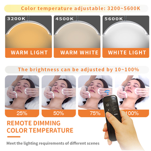 <span class=keywords><strong>Lampe</strong></span> de beauté à distance mise à niveau en gros <span class=keywords><strong>loupe</strong></span> faciale <span class=keywords><strong>manucure</strong></span> demi-lune anneau lumineux 24 pouces 3200k à 5600k pour vidéo - Product Image 4