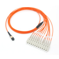 MPO femelle vers SC UPC Duplex 12 fibres LSZH SM Os2 câble de coffre monomode Type B MPO/MTP sortie 3.0mm cordon de raccordement