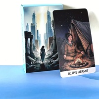 Vente en gros de cartes de tarot originales City Pulse, jeu de 78 cartes, 350 g, 2,75 x 4,72 pouces, écologiques, couleur intégrale, portables, OEM personnalisés en stock