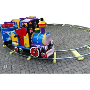 Children outdoor kids train track electric amusement park train for sale