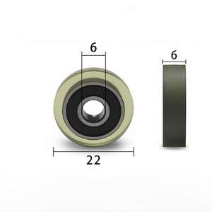22 мм полиуретановый роликовый шкив, хромированная сталь, длительный срок службы 5x22x5 5x22x7 5x22x9 6x22x5 6x22x6 6x22x7 - Product Image 2