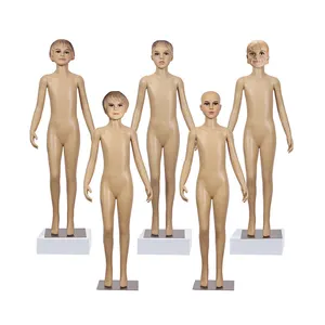 Maniquíes de plástico para niños, maniquíes de cuerpo completo de 110/130cm, baratos, realistas