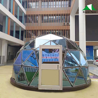 Cadre en alliage d'aluminium Dome House en verre transparent à sens unique Luxury Camping Resort