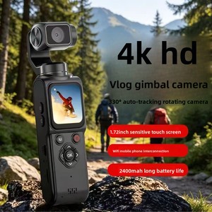 กล้องแอคชั่นพกพา 4K HD พร้อมกิมบอลในตัว WiFi หมุนได้ 330 องศา หน้าจอ 1.72 นิ้ว สำหรับวีล็อกกิ้งและการใช้งานกลางแจ้ง ความละเอียด 4K HD - Product Image 5
