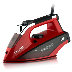 Fer à vapeur 2800W avec semelle en céramique, contrôle thermostatique, réservoir d'eau de 470 ml et fonction vapeur verticale - Product Image 1