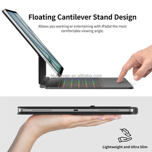 คีย์บอร์ดอลูมิเนียมอัลลอยด์ขนาดเต็มสำหรับ <span class=keywords><strong>iPad</strong></span> 10.9 นิ้ว 11 นิ้ว 12.9 นิ้ว 13 นิ้ว ดีไซน์บางเฉียบ - Product Image 5