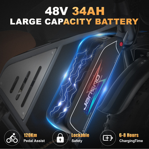 Bicicleta Eléctrica JANSNO X70G de Almacén en la UE, Bicicleta Eléctrica Todoterreno con Doble Batería, X70 Ebike para Montaña, Nieve y Viajes por Carretera - Product Image 3