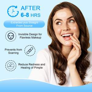 Square, Strip, Dot 5 Sizes Hydrocolloid <b>Patch</b> Big Hydrocolloid Bandages XL Acne Pimple <b>Patches</b> for Body Face Forehead Chin - Product Image 6