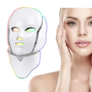 2023 Fio Facial Máquina De Cuidados Com A Pele Rosto 7 Cor Luz LED Fóton Luz Vermelha Terapia levou máscara facial