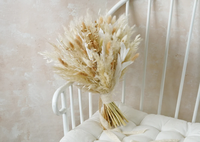 Buket Pernikahan Rumput Pampas Warna Sesuai Pesanan untuk Pengantin & Pengiring Pengantin Gaya Rustic Boho 55CM Kain Non-Woven
