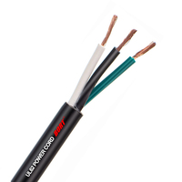 Kabel Daya UL Listed SJT 3x16AWG 3 Inti Berisolasi PVC Kawat Tembaga