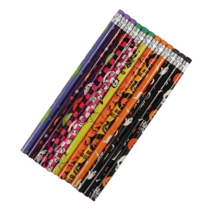 Ensemble d'activités promotionnelles sur le thème <span class=keywords><strong>de</strong></span> Halloween Crayon promotionnel effaçable avec pointe en caoutchouc Crayon HB Mine noire pour les jardins d'enfants - Product Image 5