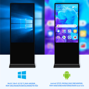 Ddp chúng tôi EU 43/49 inch bán buôn tùy chỉnh 4K màn hình cảm ứng màn hình tương tác kiosk trong nhà sàn đứng Totem LCD quảng cáo hiển thị - Product Image 6