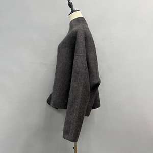 <span class=keywords><strong>Veste</strong></span> asymétrique à manches cape personnalisée Jancoco pour femme, manteau court <span class=keywords><strong>en</strong></span> <span class=keywords><strong>laine</strong></span> <span class=keywords><strong>bouillie</strong></span> pour l'automne et l'hiver, style streetwear - Product Image 2