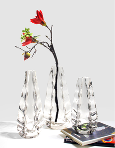Florero de <span class=keywords><strong>cristal</strong></span> soplado a mano para decoración del hogar, florero de <span class=keywords><strong>cristal</strong></span> de color aguamarina - Product Image 2