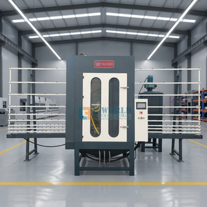 Nueva Máquina Automática de Arenado de Vidrio PS1600 con Control PLC, 4 Pistolas, 220V/380V, Marca <span class=keywords><strong>Eworld</strong></span>, para Uso en Plantas de Manufactura - Product Image 1