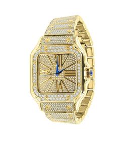 Premium Quality Diamond Watch for Men With Classic Golden Finishing and Waterproof Quartz Movement - Product Image 6