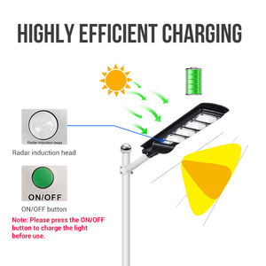 Lampe solaire tout-en-un IP65, éclairage LED solaire 50w-250w, <span class=keywords><strong>lampadaire</strong></span> intelligent intégré pour route, jardin, extérieur - Product Image 4