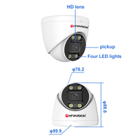 Caméra IP EaseCam 4MP avec détection de personnes, alarme de détection de mouvement, double éclairage, alimentation externe, capteurs CMOS, caméra de sécurité CCTV