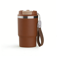 Tasses à café isothermes en acier inoxydable de 12 oz et 16 oz avec couvercle 2 en 1 pour les liquides chauds et froids à emporter