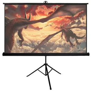 Stativ Big Screen 60-120 Zoll tragbare Indoor Outdoor Faltbare Stand rahmen Filme 16 9 Projektor Leinwand