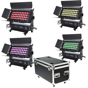 Trường hợp không thấm nước 44x10W RGBW LED Tường máy giặt rửa ánh sáng barndoor Đèn sân khấu - Product Image 2