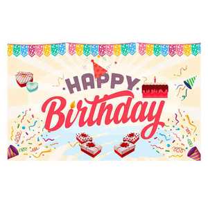 Produttore buon compleanno sfondo Banner grande palloncino in oro nero segno del partito Poster Photo Booth sfondo per uomo donna <span class=keywords><strong>30th</strong></span> - Product Image 5
