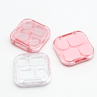 Boîtes de palette de fards à paupières vides transparentes à couvercle rabattable 4 compartiments pour blush – Fournitures d'usine pour maquillage