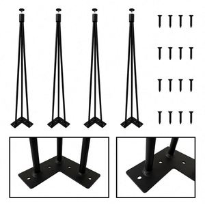 Modern Steel Hairpin <b>Legs</b> <b>for</b> Dining Coffee Table <b>Sofa</b> Cabinet-Durable Furniture Feet <b>for</b> Outdoor & Bedroom Use - Product Image 3