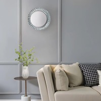 Appliques murales à double usage de luxe plafonniers Led ronds en cristal Design moderne pour salon chambre vestiaire