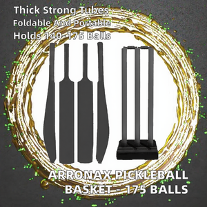 ZAP Sports Pickleball Basket Reinforced Thickened Tubes Foldable Portable Eco-Friendly Durable Holds 140-175 Balls - Product Image 2