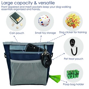 Échantillon gratuit de sac à friandises pour chien, fermoir anti-fuite, porte-sac à crottes personnalisé, sac à friandises pour l'entraînement des animaux de compagnie, sac d'entraînement pour chien pour les promenades - Product Image 3