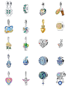 Bijoux en perles plaquées or et argent attrayants avec pendentif Abeille, <span class=keywords><strong>Arbre</strong></span> de Vie, Cœur de Pêche - Bracelet et <span class=keywords><strong>collier</strong></span> perlés DIY - Product Image 1