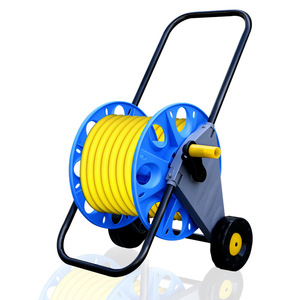 Garden Hose Reel With <b>Wheels</b> Portable PVC Hose Storage Cart For Outdoor Water Pipe High Pressure Spraying Use - Product Image 1