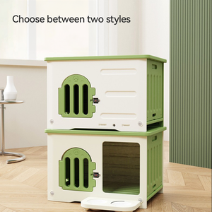 Saisonales kleines Hunde-und Katzen haus Komfortables und wasch bares Haustier nest im Freien mit festem Muster, wasserdicht und geschlossen - Product Image 2