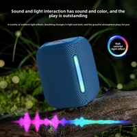 Haut-parleur Bluetooth portable étanche de haute qualité avec lumière LED RGB colorée, super basses, pour l'extérieur