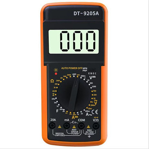 มัลติมิเตอร์ดิจิตอลอิเล็กทรอนิกส์รุ่น DT9205A พร้อมระบบปิดอัตโนมัติและสายวัดแบบเบลท์ - Product Image 1