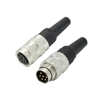 Serie M16 IP67 2 3 4 5 6 7 8 12 14 19 24 Pin M16 Conector circular impermeable Conector de montaje en campo