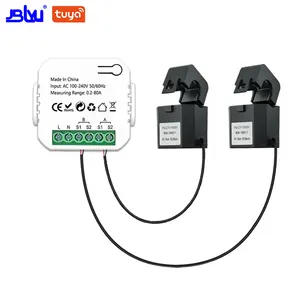 Jblyu tuya cuộc sống thông minh Wifi năng lượng mét 80A với 1 kẹp hoặc 2 kẹp CT ứng dụng kWh