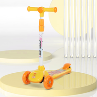 Patinete para Niños Plegable con Marco de Acero Ligero y Música Bluetooth para Edades de 5 a 11 Años, Deportes al Aire Libre