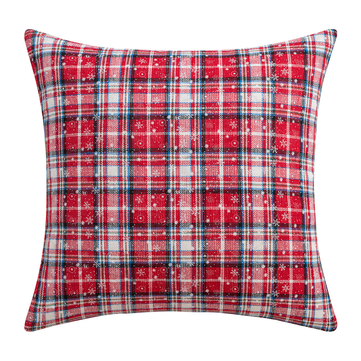 Piccolo fiocco di neve plaid rosso e bianco
