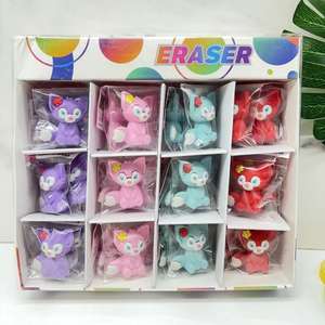 Оптовая продажа, Лидер продаж, милые Мультяшные забавные ластики для домашних животных, кукла-Чайка, трехмерный дизайн, мини-ластик - Product Image 3