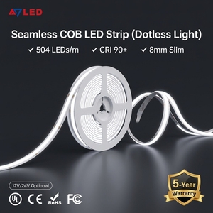 ที่ยึดแถบไฟ LED แบบยืดหยุ่น COB ความหนาแน่นสูง DC24V ป้องกันน้ำ IP67 สำหรับไฟแบ็คไลท์ทีวี จากผู้ผลิตโดยตรง - Product Image 1