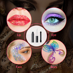 Ensemble de maquillage pour les lèvres et les yeux personnalisable MLM, gel adhésif scintillant imperméable, gel fixateur de gloss à lèvres longue durée - Product Image 6