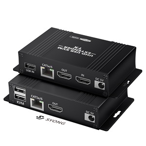 Syong 4k 120m HDMI USB Extender 100m 60m, âm thanh video Sync mở rộng HDMI Transmitter qua ethernet mèo Cáp HDMI KVM Extender 4k - Product Image 1