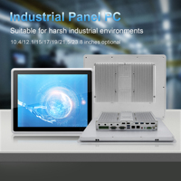 Panel PC Industrial de 10.1"-23.8", IP65 Resistente al Agua, Pantalla Táctil Todo en Uno, J6412 I3 I5 I7 6-12ª Gen, Linux Win10/11 HMI